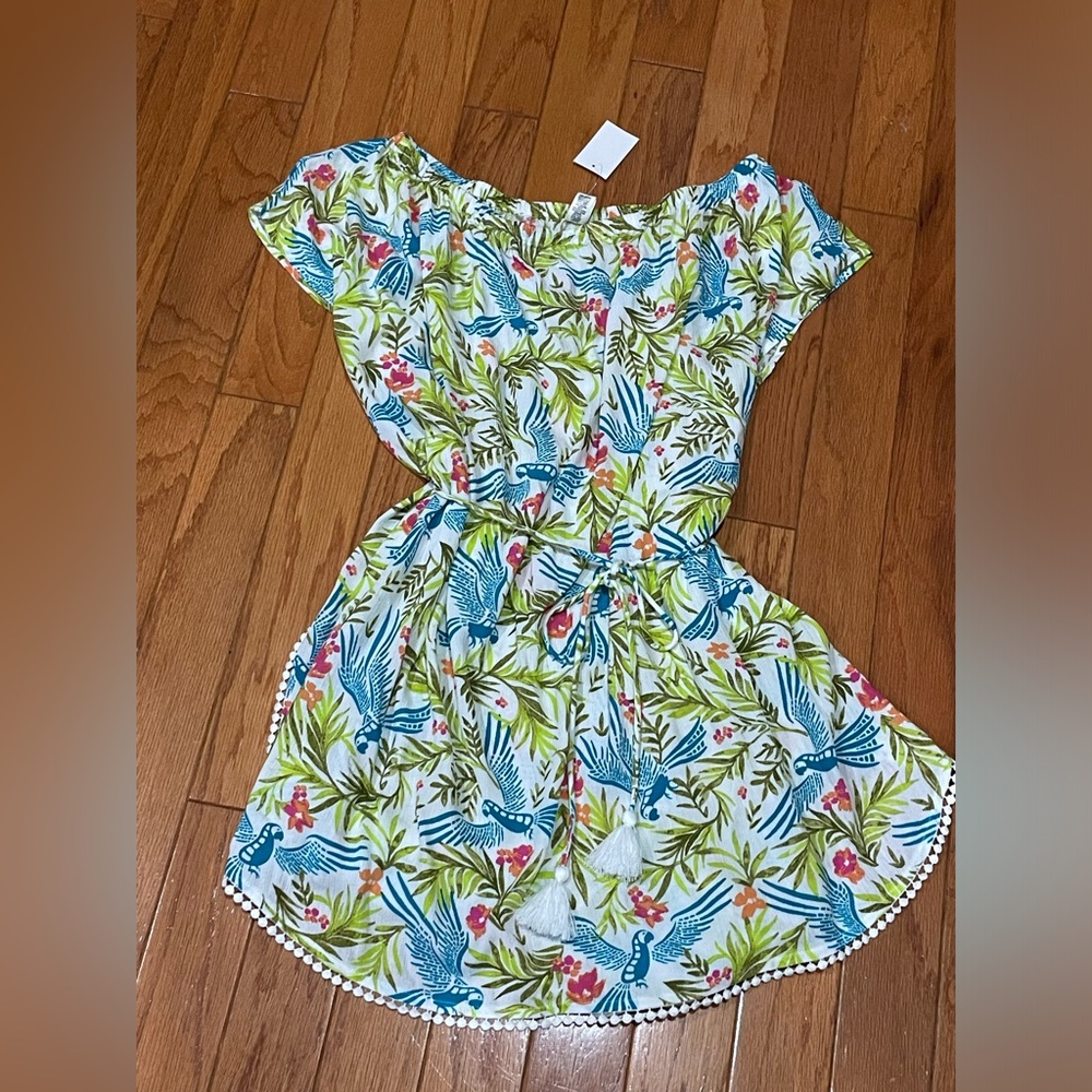 Versona Tropical Bird Print Swim Coverup - One Size Fits All - NWT